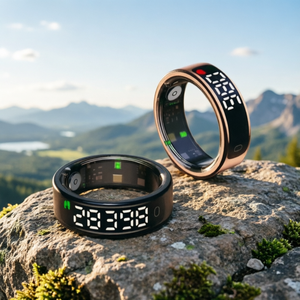 2026 IP68 Stainless Steel Smart Ring Gesture Control Waterproof Android App Fitness Tracker Sleep Monitor for Men Women - Product Image 5