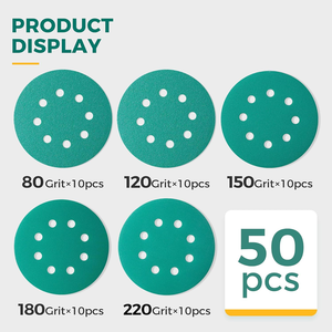 Ассортимент шлифовальных дисков 5-In-8 <span class=keywords><strong>H</strong></span>, 80-220, наждачная бумага - Product Image 4