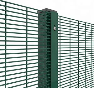 机场铁路监狱超9月清晰视野围栏358防攀爬围栏高安全性密集网板安全围栏