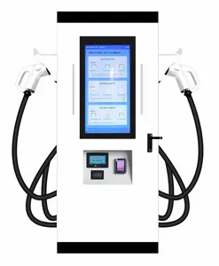 บัตรชําระเงิน UE Pos เครื่องชาร์จ DC EV ขนาด 180kw ระบบชาร์จ ev สถานีชาร์จ DC กอง EV ที่จอดปืนคู่