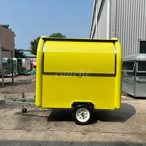 Carrito de Comida Móvil Popular en Europa, Mini Carrito de Café y Desayuno, Remolque para Hot Dogs, Ideal para Campamentos, en Venta - Product Image 1