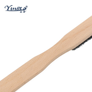 Yinste Wooden Cleaning <b>Brush</b> Long Handle Bristle Household <b>Dusting</b> <b>Brush</b> - Product Image 4