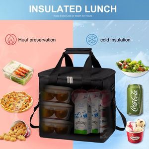 Large Cooler Bag Collapsible Insulated Bags Leakproof Lunch Cooler Tote with Multi-Pockets for Adult Insulated Thermal Bag - Product Image 3