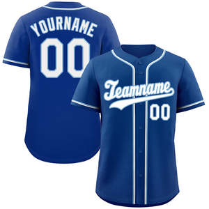 Custom Royal White-<b>Light</b> Blue Hook Classic Style Authentic Baseball Jersey - Product Image 1