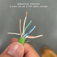 Cable de Bus Profinet Blindado SFTP, Ethernet Industrial de Par Trenzado, Altamente Flexible para Cables de Comunicación de Servidor en Cadena de Arrastre
