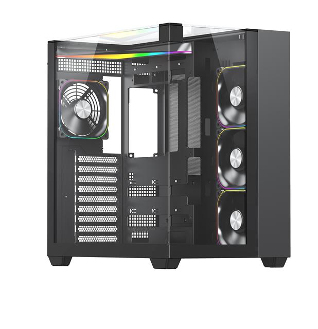 Hot Sales Gaming Computer Case Computer Pc Gamers Large Motherboard  245mm ATX Glass Pc case