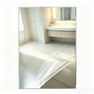 Plaque de miroir en polycarbonate incassable et anti-buée pour la décoration murale de salle de bain et de douche - Vente en gros - Product Image 1