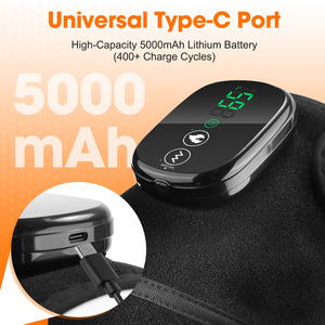 Alat Pijat Lutut Tanpa Kabel 22"x11.8" Ekstra Besar 5000mAh XL dengan Bantalan Pemanas untuk Meredakan Nyeri Lutut & <span class=keywords><strong>Arthritis</strong></span> - Product Image 6