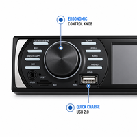 Pemutar MP5 Mobil 1 Din Layar Digital HD 3.0 Inci Radio FM Bluetooth Mendukung Mirror Link USB TF AUX SWC Kamera-VOLOX