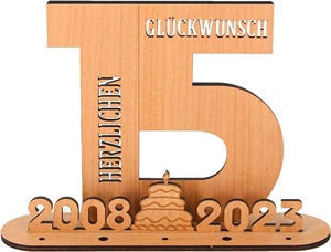 Regalo de <span class=keywords><strong>cumpleaños</strong></span> personalizado, libro de invitados, letrero decorativo de madera, número Original 2023, letrero de madera, libro de invitados - Product Image 3