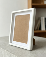 Nouveau design 2025 – Cadre photo mural moderne et écologique en MDF, fait main, pour portrait funéraire et souvenirs