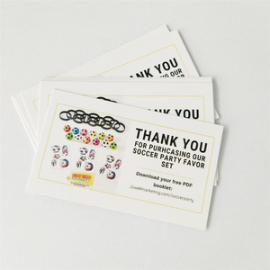 Tarjetas de Agradecimiento Promocionales con Diseño a Todo Color y Logotipo Personalizado, MOQ Bajo - Product Image 5