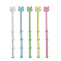 Attaches de câbles en silicone réglables, réutilisables et légères pour organiser les fils de bureau – Sangles universelles pour câbles de charge et fils