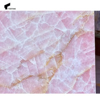 Tostone nouveau élégant translucide naturel rose Quartzite Console Table intérieurs meubles pour entrée salon maison Villa