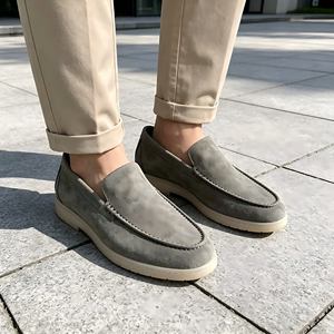 Mocassins en <span class=keywords><strong>daim</strong></span> de luxe de style italien pour hommes, <span class=keywords><strong>chaussures</strong></span> décontractées confortables en cuir de haute qualité à semelle souple - Product Image 5