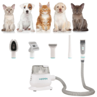 Nouvelle innovation 50W chien chat coupe-ongles Kit de toilettage pour animaux de compagnie tondeuse à Air nettoyant électrique rasoir à cheveux Kit d'aspirateur de toilettage pour animaux de compagnie
