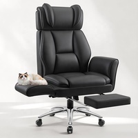 Sillas de Escritorio Ejecutivas 2026 con Reposabrazos Abatibles, Altura Ajustable, Reposacabezas y Respaldo Reclinable para Oficina en Casa y Juegos, Color Negro