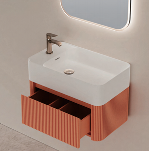 Évier monobloc en résine sans soudure, lavabo moderne et élégant pour l'approvisionnement par contrat - Product Image 1