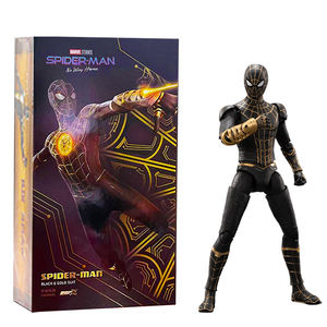 Zd Toys Original Genuine Marvel Spider-Man <span class=keywords><strong>No</strong></span> <span class=keywords><strong>Way</strong></span> <span class=keywords><strong>Home</strong></span> Black and Gold Spider-Man 1/10 Figurines d'action articulées 18cm 7 in - Product Image 1
