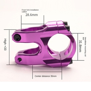 Attacco Manubrio per Mountain Bike 31.8MM Ultra-Leggero Cavo ad Alta Resistenza in Lega di Alluminio per Downhill Cross-Country Modello XD33 - Product Image 6