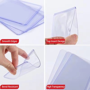 Porte-cartes PVC personnalisé 35PT, Top Loaders, pochettes pour cartes en plastique 3x4, <span class=keywords><strong>ultra</strong></span> <span class=keywords><strong>Pro</strong></span> Toploader pour cartes de sport, cartes à collectionner - Product Image 5