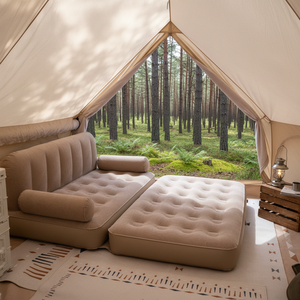 NUEVO Sofá Inflable Automático Moderno para Exteriores LEAO 2025, Cama de Aire Portátil para Acampar, Colchón Inflable Plegable para el Hogar Snail Uncle - Product Image 1