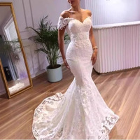 Robe de mariée Mori à une épaule 2025, Guangzhou Auyan, robe de mariée grande taille, dentelle, décorations de fleurs en cristal, tissu de soirée blanc