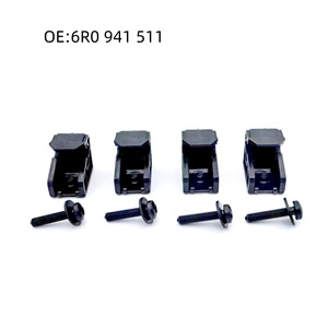 Volkswagen Polo Headlight Mounting <b>Bracket</b> Clips 6R0941511 <b>Plastic</b> Front 4 <b>Brackets</b> With Bolts - Product Image 1