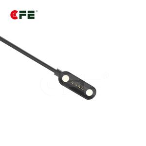 4-Pins Pcb Magneten Met Voorgeladen Veer 1a Huidige Messing Pogo Pin Connector Mannelijke/Vrouwelijke Magnetische Pogo Pin Kabel - Product Image 4