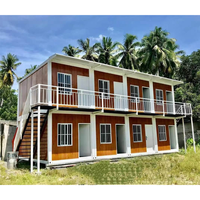 Maison de conteneur pliable de 20 pieds, Philippines, villa, maison mobile, prête à vivre, maisons préfabriquées, mini-maisons