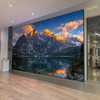 Écran LED couleur intérieur P1.86 haute luminosité 1200cd, garantie 1 an, mur vidéo pour salle de classe et salle de conférence