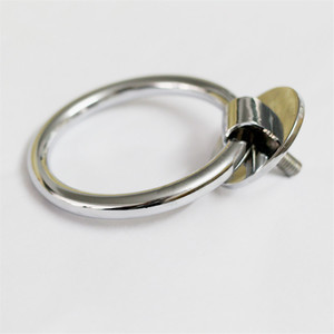 Tirador de Anillo Moderno Minimalista de Aleación de Zinc Cromado para Muebles, Diseño Duradero - Product Image 4