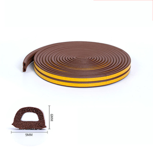 ยางซีลกันเสียงกันฝุ่นแบบ D ชนิด EPDM สำหรับประตูหน้าต่าง ติดตั้งง่ายด้วยกาวในตัว - Product Image 1