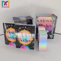 Impression de cartes de tarot personnalisées OEM/ODM en feuille métallisée, jeu de divination à collectionner, boîte de cartes imprimée sur mesure, échantillonnage rapide