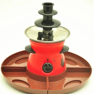 Fontaine à <span class=keywords><strong>fondue</strong></span> au chocolat à 3 niveaux Machine électrique à tremper le chocolat en acier inoxydable-Fondre, Réchauffer - Product Image 4