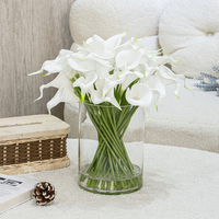 Bouquet artificiel fait main OEM en fleurs de soie avec pétales artisanaux pour la décoration de mariage