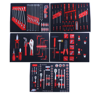 Ensemble d'outils de réparation automobile en métal avec chariot à outils mobile et coffret à outils en mousse EVA de 420 pièces, armoire à tiroirs professionnelle pour garage et atelier