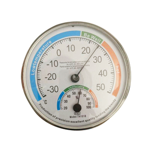 Горячая распродажа, круговой портативный маленький циферблат для кафе, Аналоговый термометр для овальной комнаты, гигрометр - Product Image 1