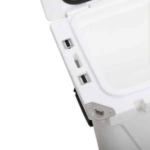 Kotak Pendingin Mobil Portabel 50QT Warna Putih untuk Berkemah di Luar Ruangan, Bahan PE Modern, Pendingin Makanan & Minuman 48 Jam dan Penghangat Makanan Panas - Product Image 5