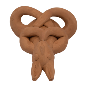 Statuetta di Animale Seduto in Terracotta, Scultura in Ceramica per Arredamento Casa e Ufficio, Decorazione Boho - Product Image 6
