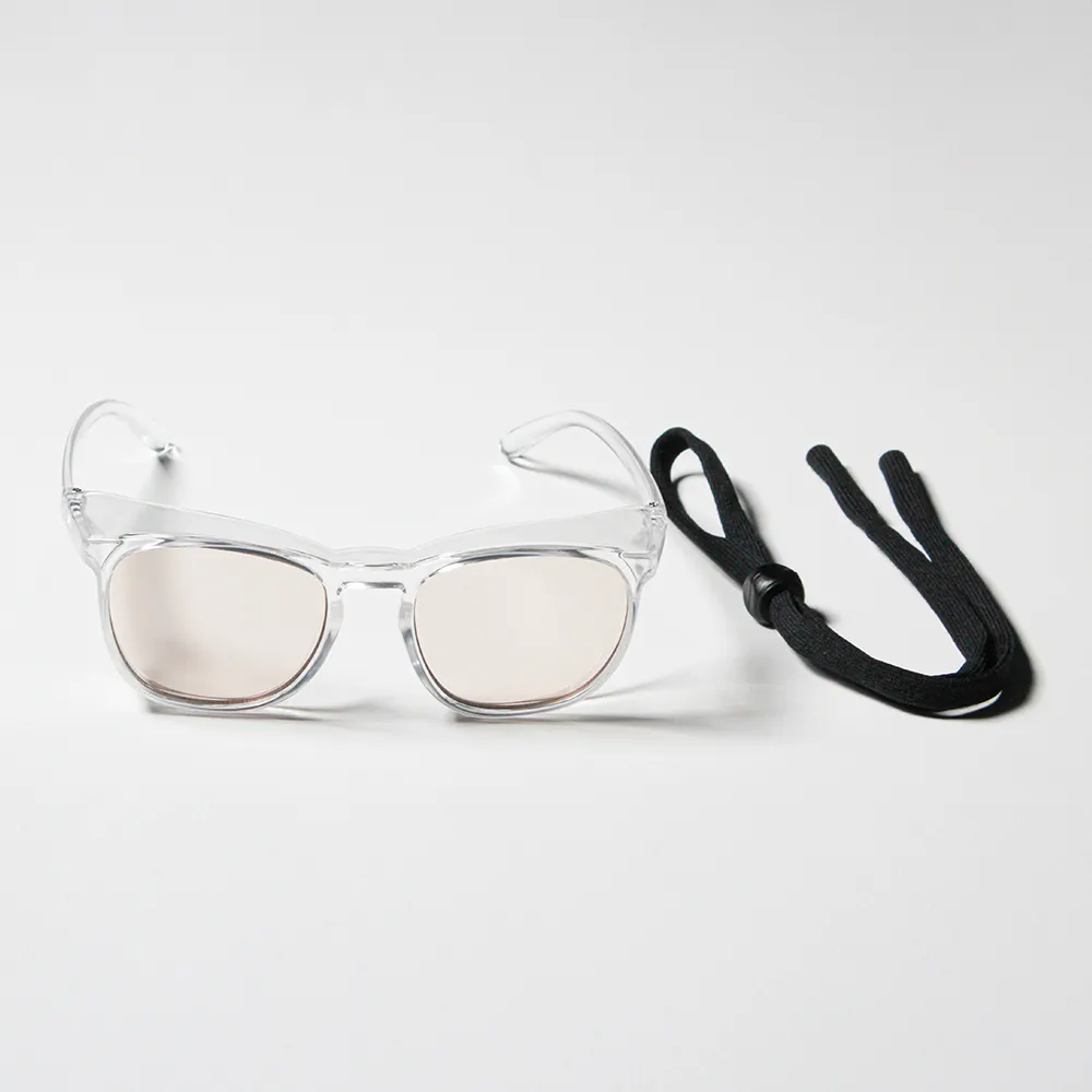 Lunettes de sécurité anti-buée Protection des yeux avec logo personnalisé, Corde à lunettes de sécurité anti-laser UV400