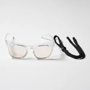 نظارات أمان مضادة للضباب لحماية العين مع شعار مخصص ، حبل نظارات عمل السلامة UV400 المضاد لليزر