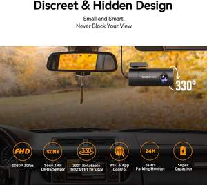 Cámara para Coche DDPAI mini Pro con Bloqueo Global de Emergencia en Caso de Accidente, Gran Angular de 140°, DVR para Salpicadero con Sensor G - Product Image 2