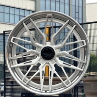 Jantes forgées sur mesure 2 pièces 5x112 5x120 5x114.3 avec lèvre polie, haute capacité de charge, homologuées DOT pour Porsche 911 718 Macan