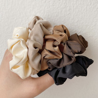 Accessoires capillaires personnalisés pour filles et femmes : Lot de chouchous et élastiques à cheveux, bandeaux élastiques en satin couleur Maillard tendance