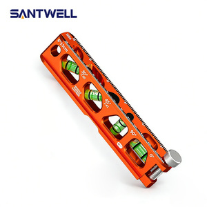 Solide Aluminium-<span class=keywords><strong>Mini</strong></span>-Wasserwaage, magnetisch, hochpräzise, kleine Libelle, 60mm 150mm 230mm Rohr-Nivellierwerkzeug - Product Image 3