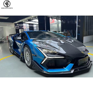 Kit de carrosserie de conversion en fibre de carbone sèche style Duke pour Lamborghini Revuelto : cache-moteur, pare-chocs, diffuseur, spoiler, jupes latérales - Product Image 6