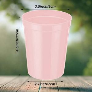Gobelets en plastique empilables de 16 oz en PP avec logo personnalisé, gobelets réutilisables vierges pour événements, projets DIY, fêtes d'anniversaire, mariages - Product Image 2