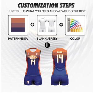 Tenues de volley-ball personnalisées à séchage rapide avec impression par sublimation pour femmes et jeunes équipes, ensembles d'uniformes de volley-ball sans manches pour l'entraînement sur la plage Wv69 - Product Image 2