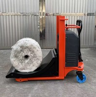 Chariot élévateur semi-électrique Huize pour rouleaux, capacité 1 tonne, hauteur de levage 1300 mm